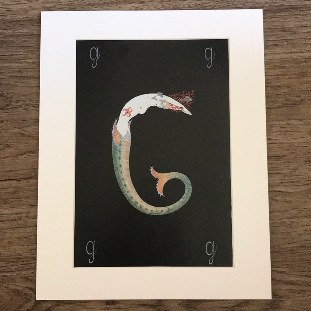 Alphabet Mermaid Print